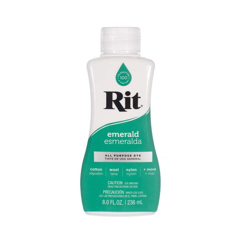 Craft County Rit Dye Liquid - Wide Selection of Colors - 8 Oz. (Emerald) - Image 1